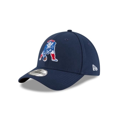 Blue New England Patriots Hat - New Era NFL Team Classic 39THIRTY Stretch Fit Caps USA2546083